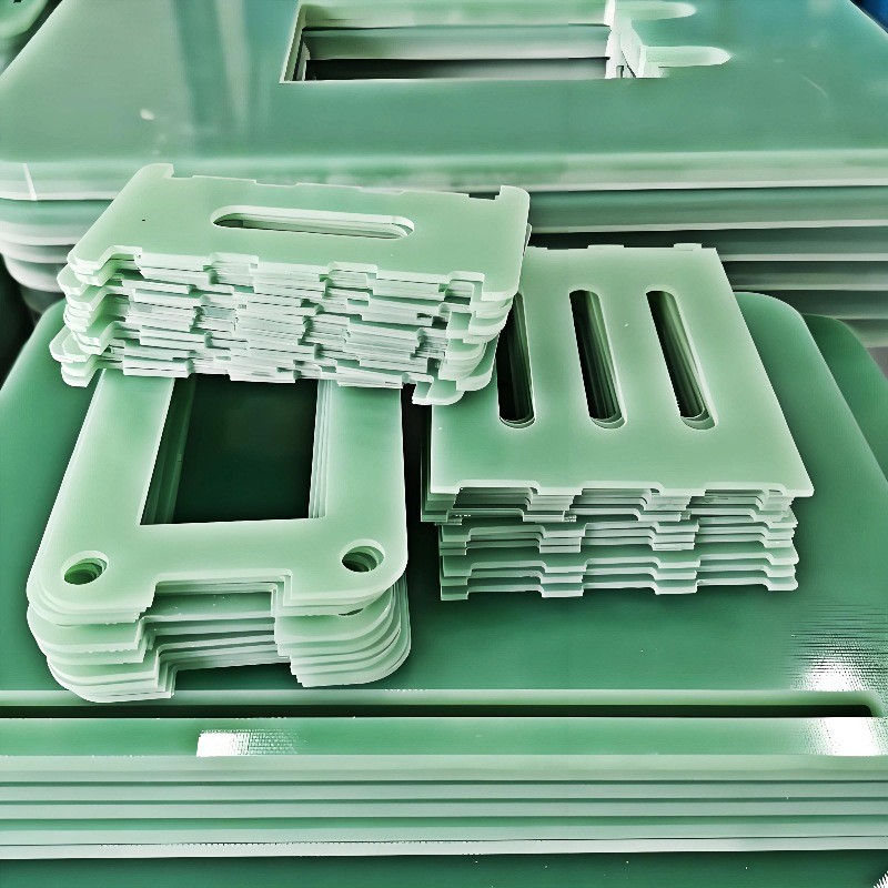 Custom Green FR4 Epoxy Insulation Machined Parts